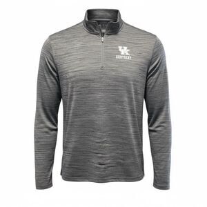 NWT Top Of The World Gray University of Kentucky Quarter-Zip Pullover - Size L